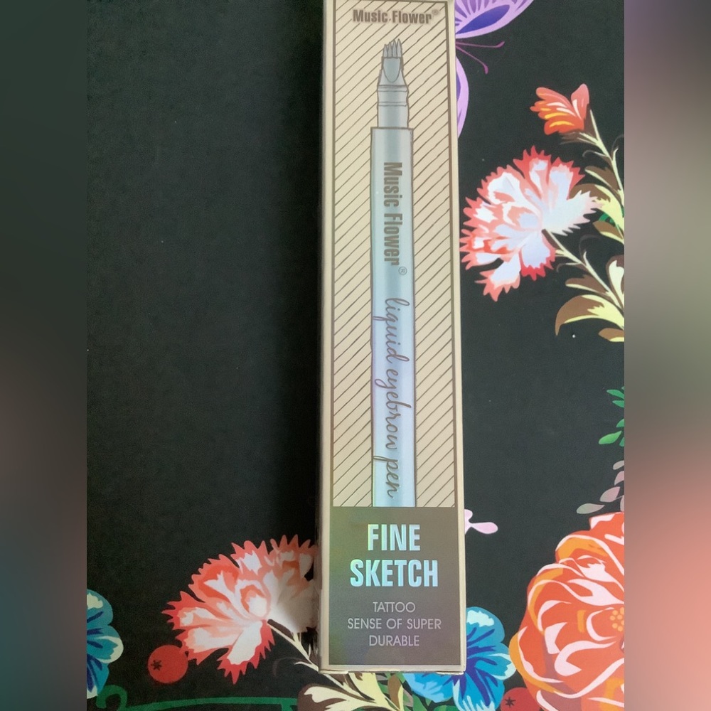🍉 Music Flower liquid eyebrow pen 01 chestnut, liquid, 24 hrs water proof